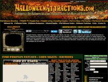 Tablet Screenshot of halloweenattractions.com